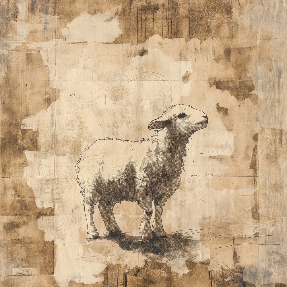 Lamb Shepherd Script Digital Paper Pack (DDD002271)