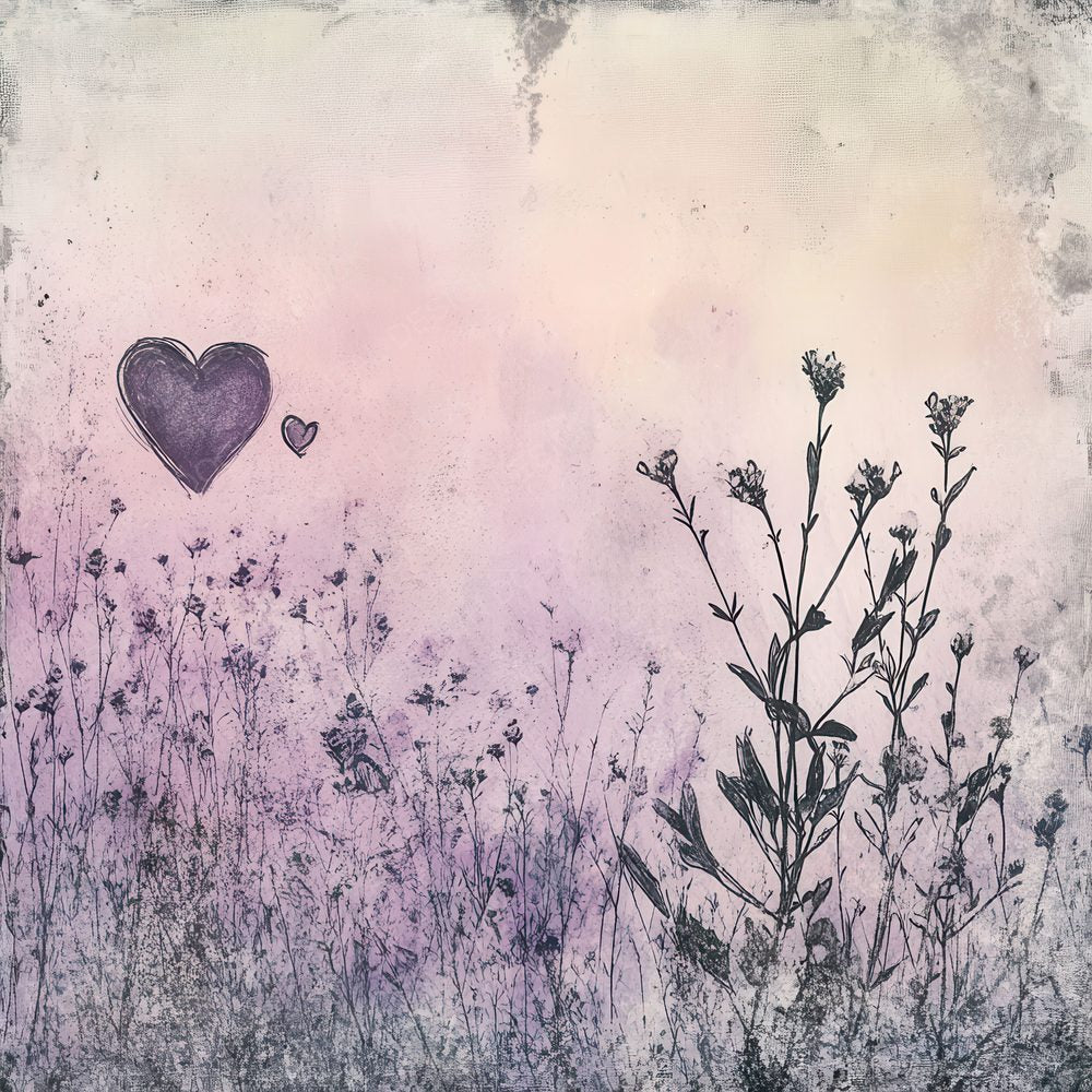 Lavender Sketch Bloom Digital Paper Pack (DDD002298)