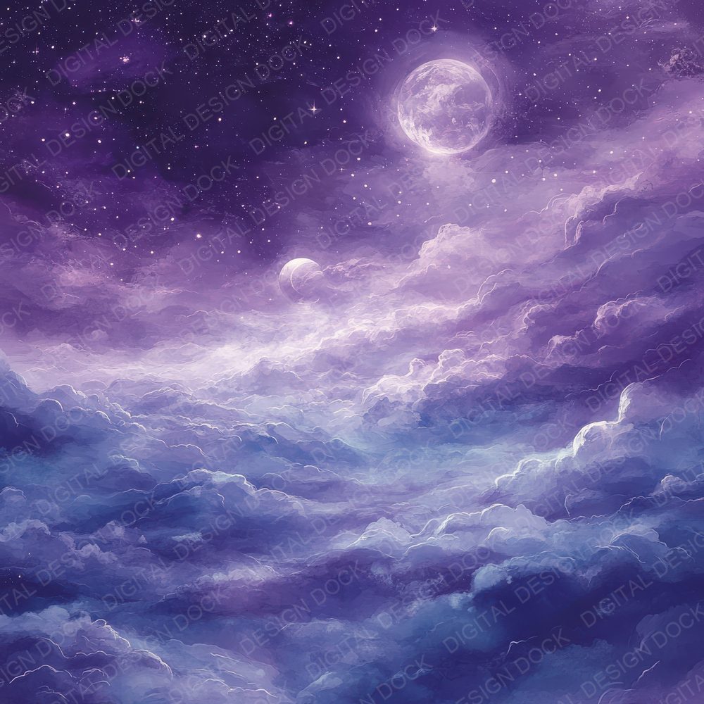 Lavender Star Drift Digital Paper Pack (DDD002299)