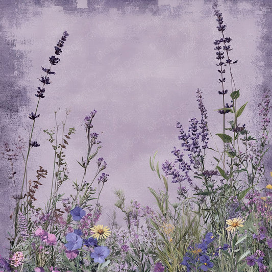 Lavender Wild Shabby Digital Paper Pack (DDD002305)