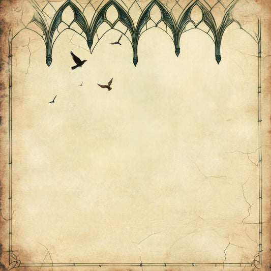 Leaded Glass Bird View Digital Paper Pack (DDD002307)