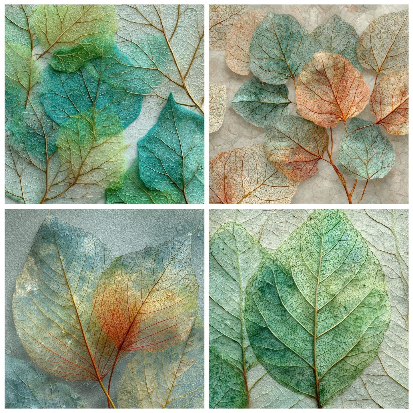 Leaf Vein Dew Shadow Digital Paper Pack (DDD002310)