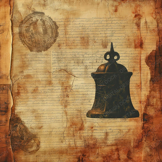 Liberty Bell Parchment Digital Paper Pack (DDD002329)