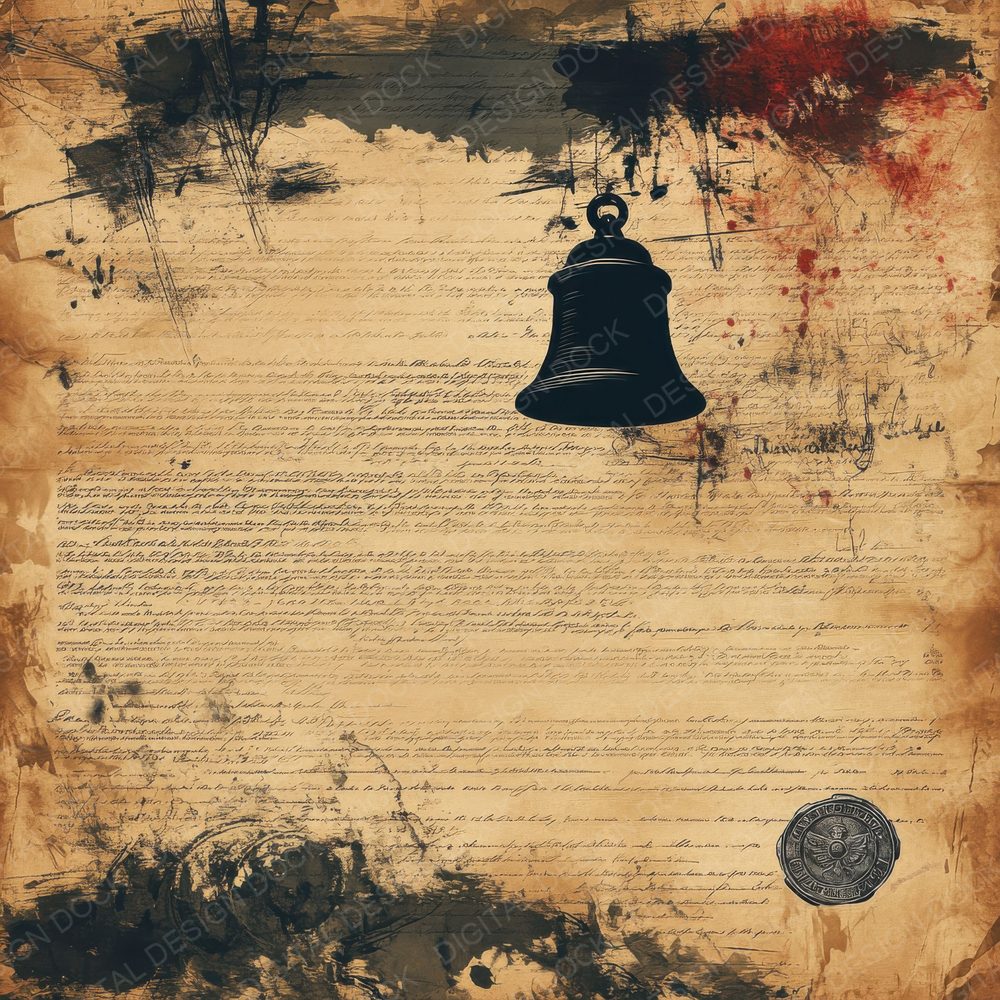 Liberty Bell Parchment Digital Paper Pack (DDD002329)