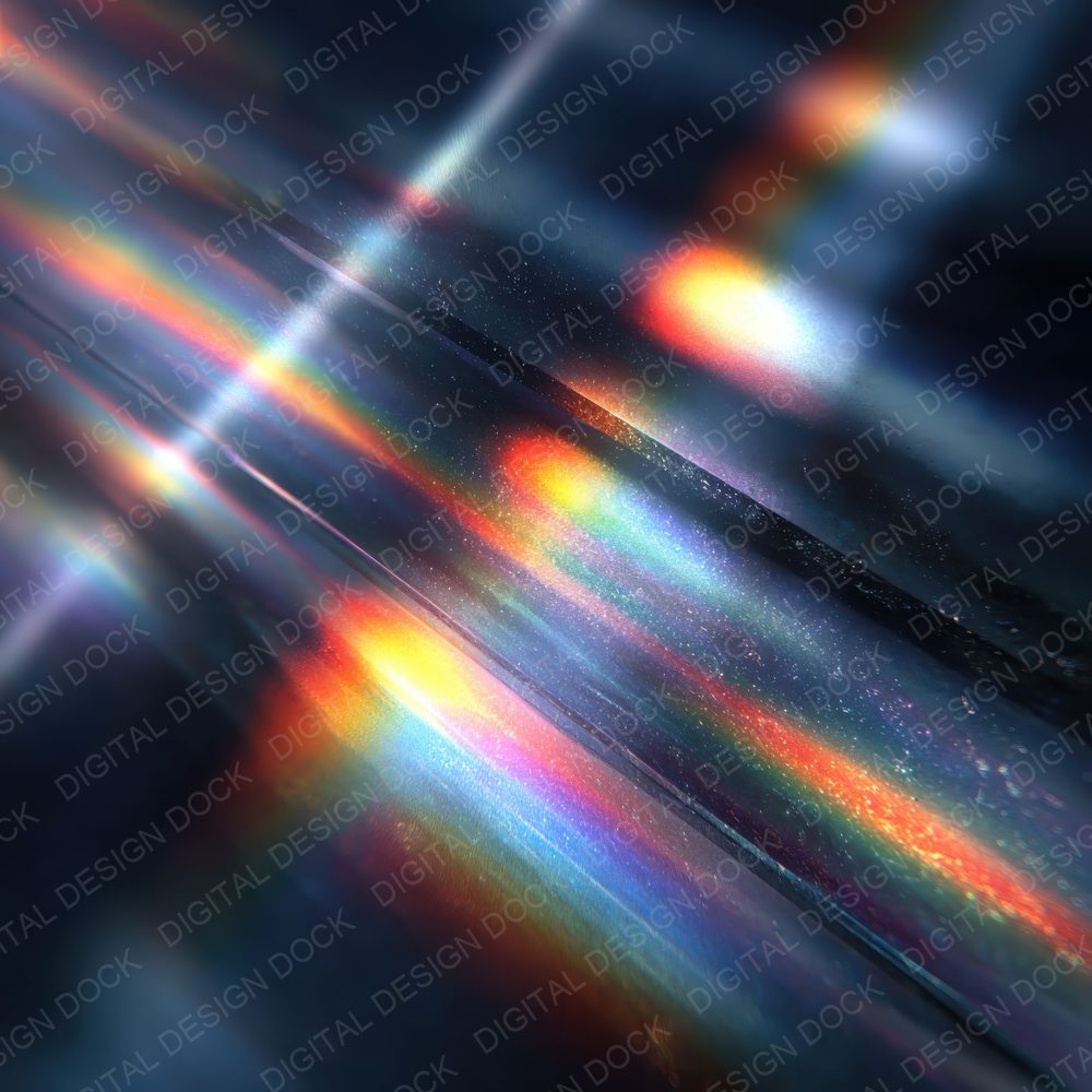 Light Glare Film Rainbow Dust Blur Digital Paper Pack (DDD002339)