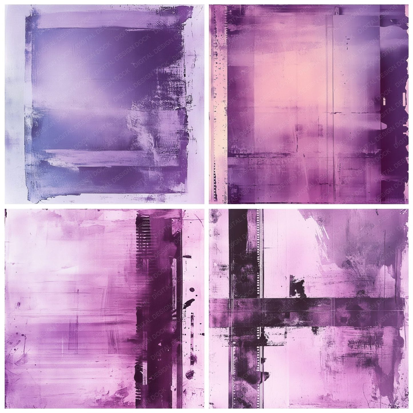 Lilac Invert Sprocket Digital Paper Pack (DDD002351)