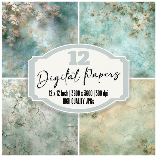 Liminal Wallpaper Fade Stain Digital Paper Pack (DDD002363)