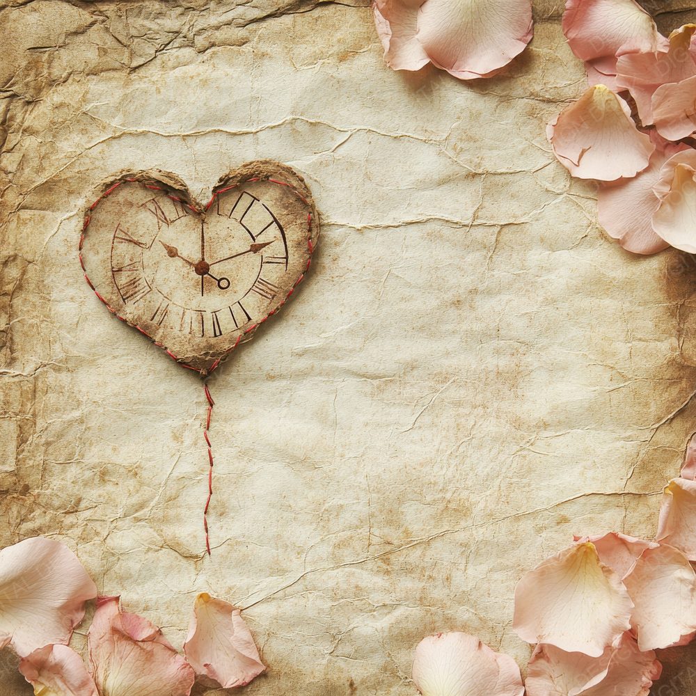 Love Clock Thread Bloom Digital Paper Pack (DDD002393)