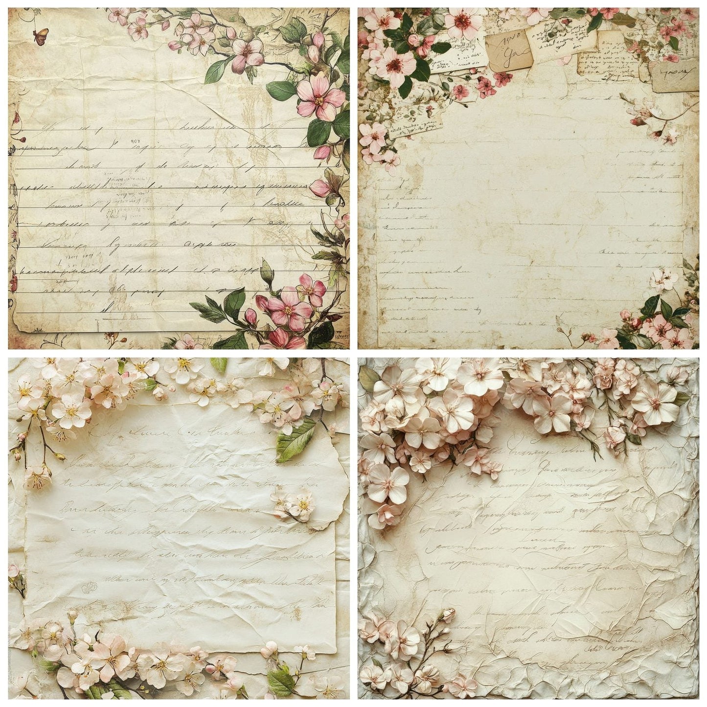 Love Letter Envelope Border Digital Paper Pack (DDD002394)