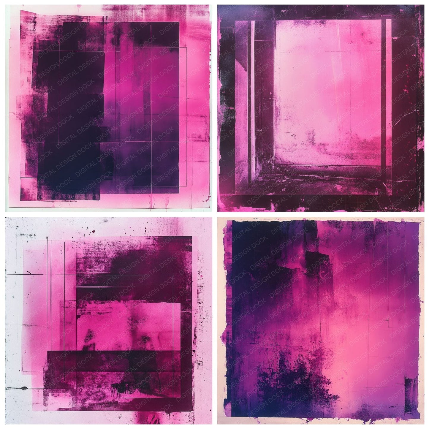 Magenta Inverted Film Digital Paper Pack (DDD002409)