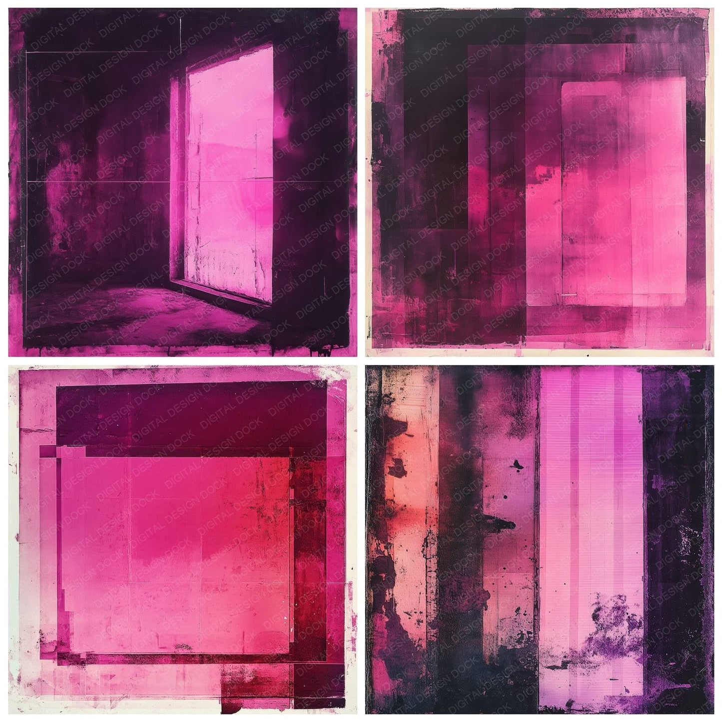 Magenta Inverted Film Digital Paper Pack (DDD002409)