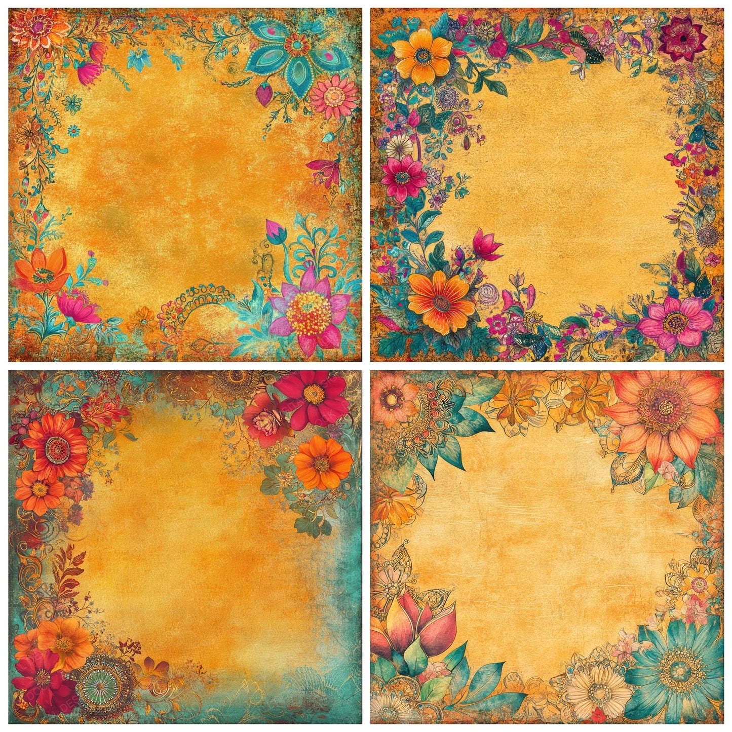 Marigold Celebration Digital Paper Pack (DDD002428)