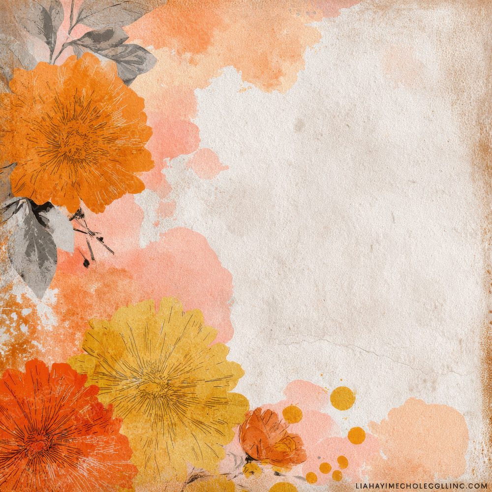 Marigold Page Stripe Blotting Digital Paper Pack (DDD002433)