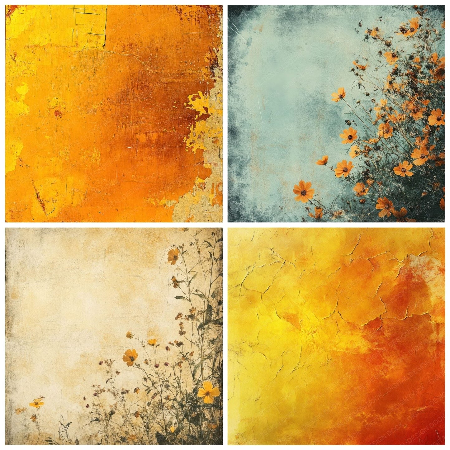Marigold Print Viewfinder Digital Paper Pack (DDD002434)