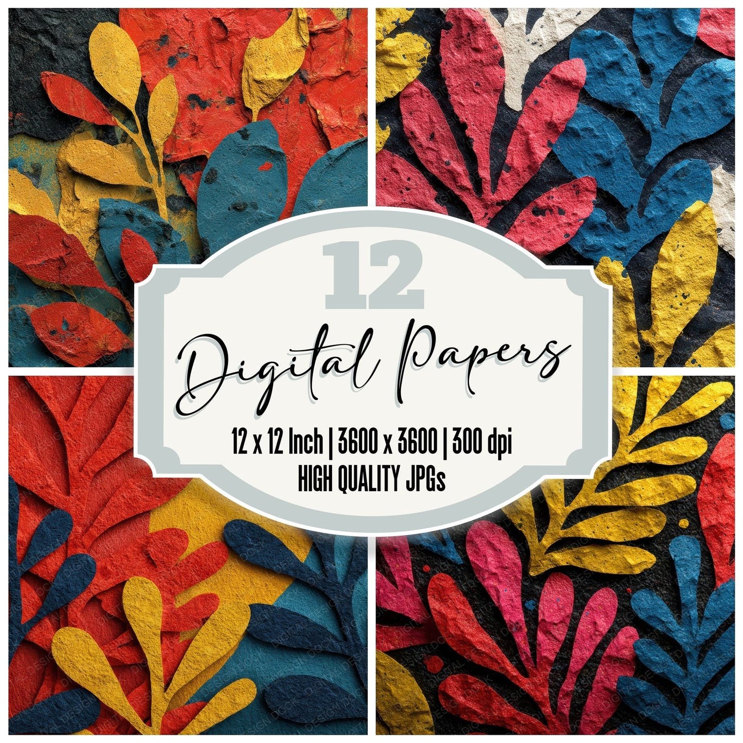Matisse Botanical Matte Mash Digital Paper Pack (DDD002441)