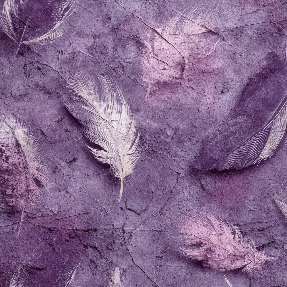 Mauve Baroque Feather Wash Digital Paper Pack (DDD002449)