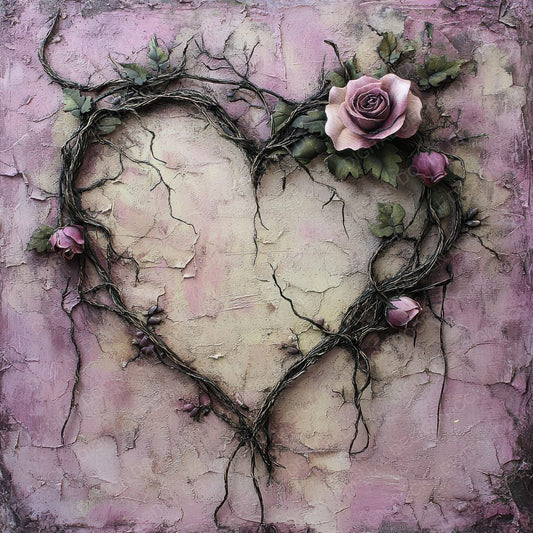 Mauve Broken Bloom Digital Paper Pack (DDD002450)