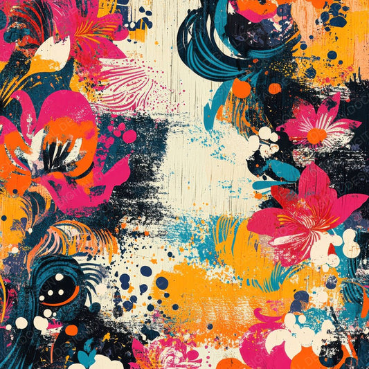 Maximalist Floral Chaos Digital Paper Pack (DDD002459)