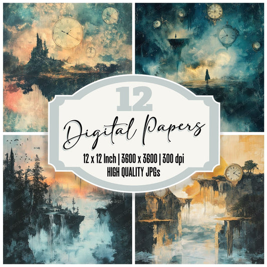 Melting Dreamscape Digital Paper Pack (DDD002475)