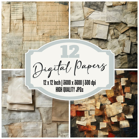 Memo Clip Redact Digital Paper Pack (DDD002476)