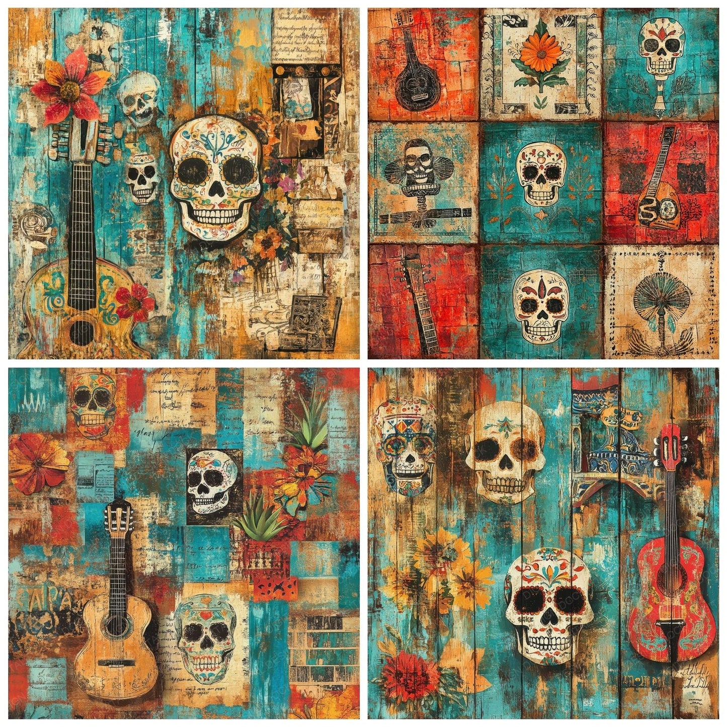 Mexico Folk Digital Paper Pack (DDD002489)