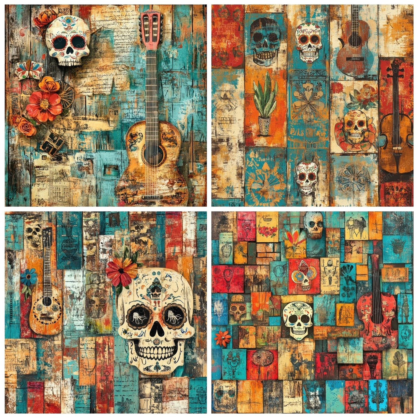 Mexico Folk Digital Paper Pack (DDD002489)
