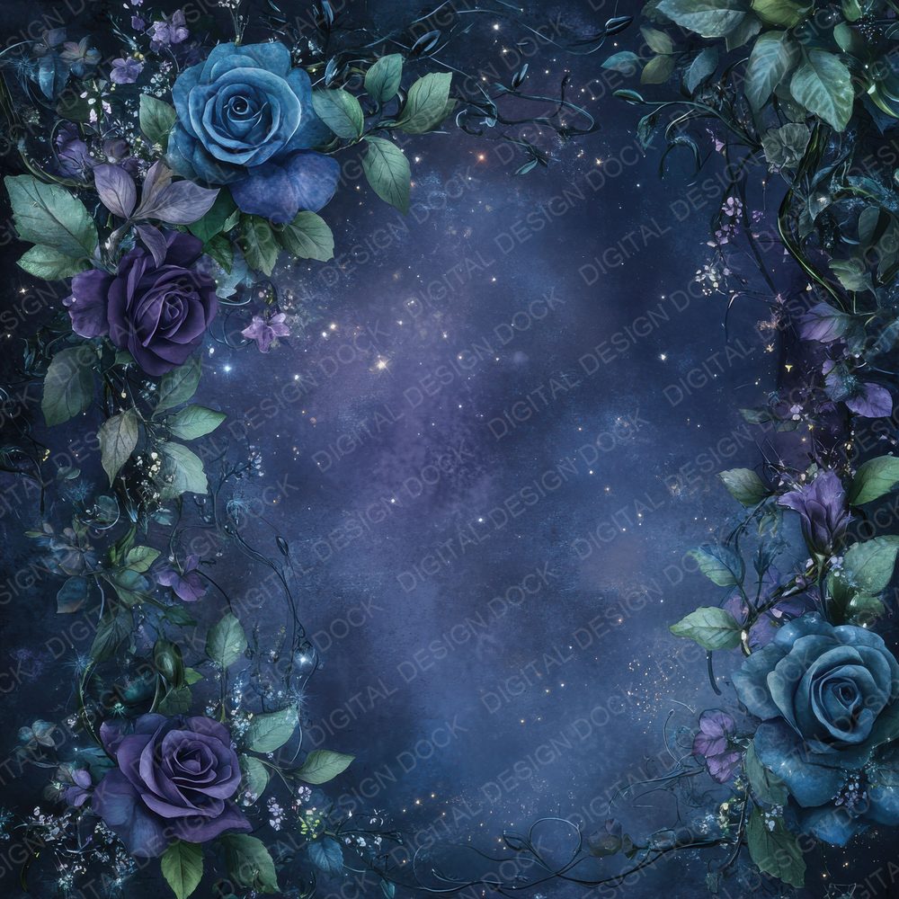Midnight Bloom Digital Paper Pack (DDD002499)