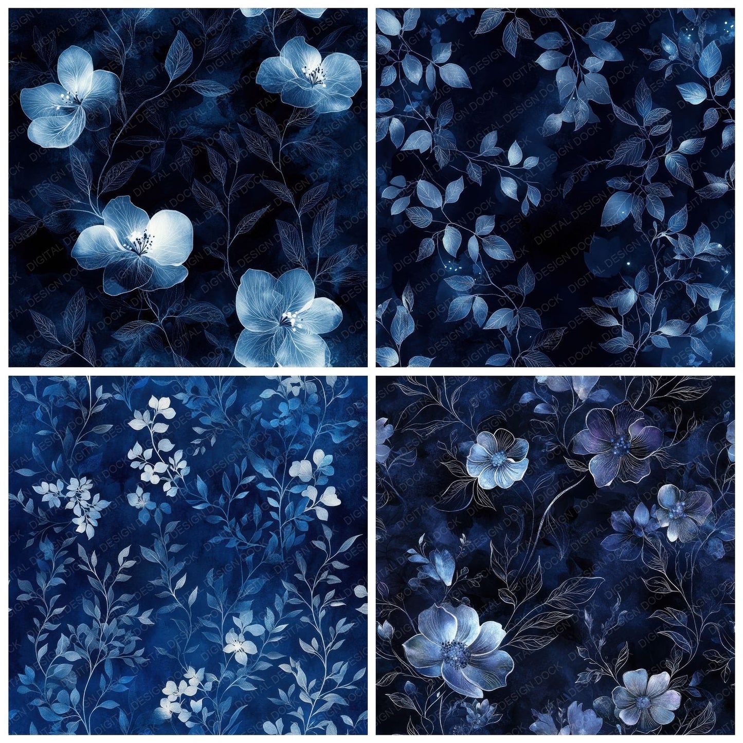 Midnight Botanicals Digital Paper Pack (DDD002503)