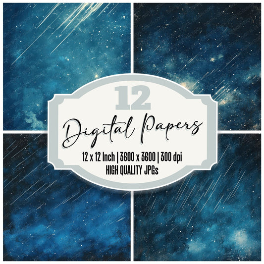 Midnight Star Trails Digital Paper Pack (DDD002515)