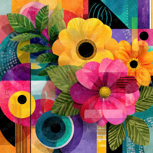 Milhazes Tropical Collage Rhythm Digital Paper Pack (DDD002517)