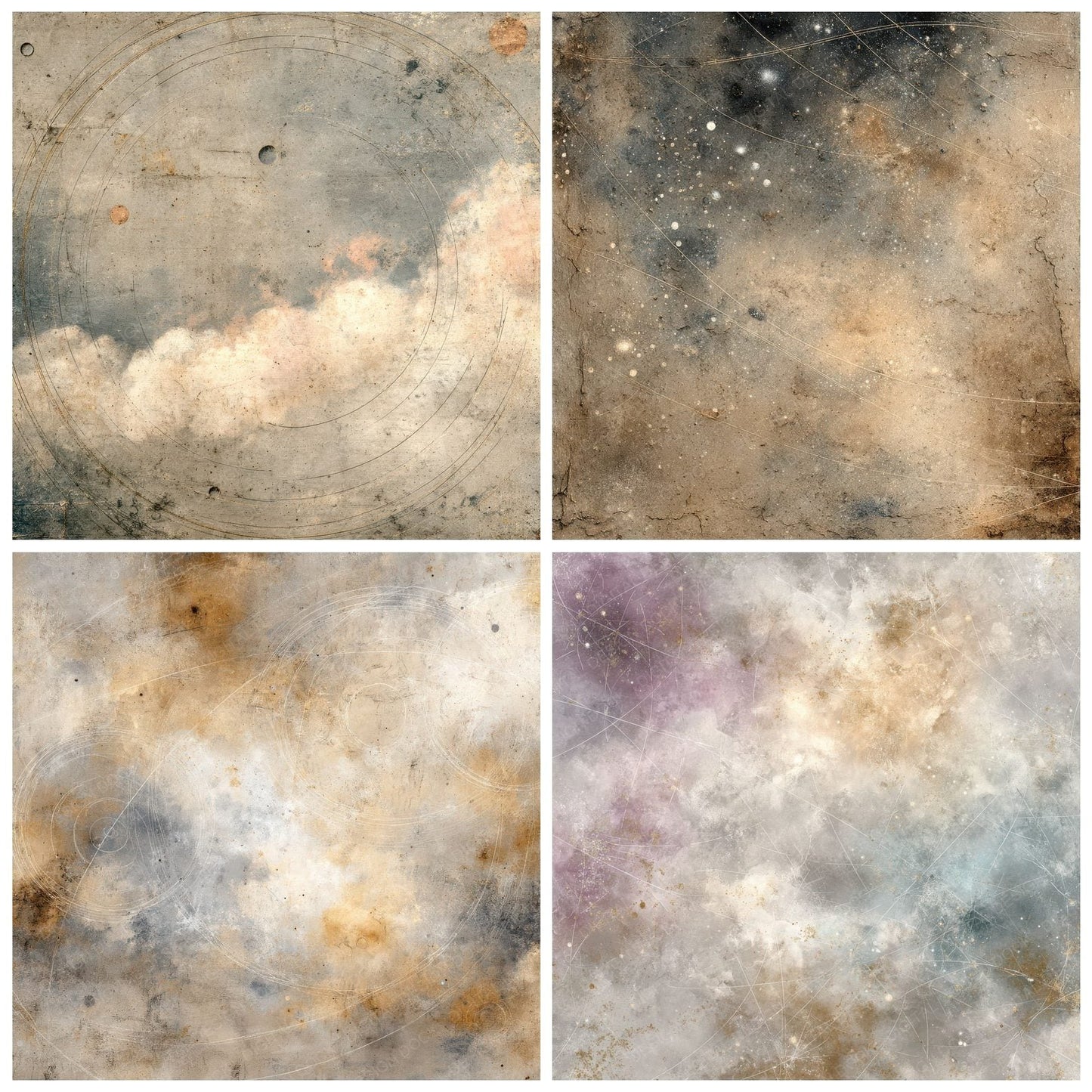 Mineral Orbit Cloud Texture Digital Paper Pack (DDD002519)