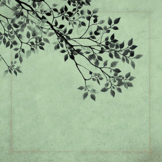 Mint Leaf Draw Digital Paper Pack (DDD002533)
