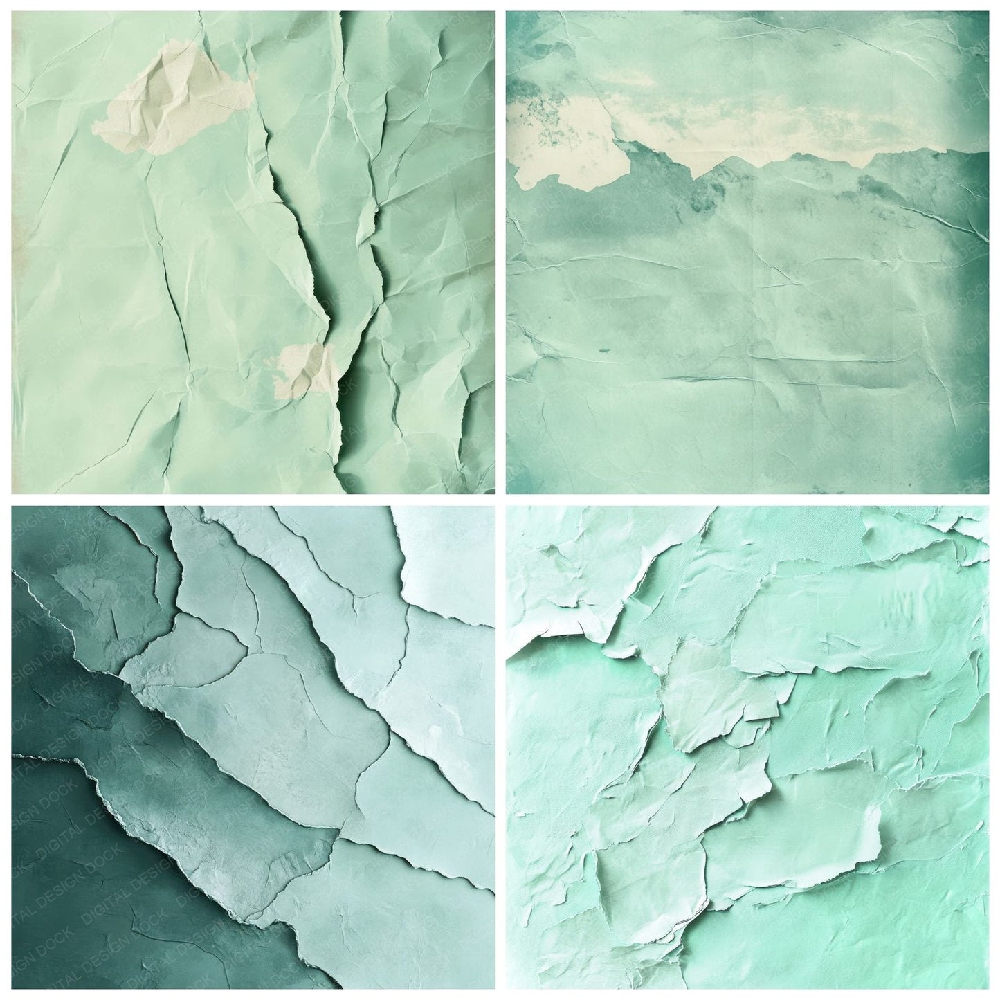 Mint Scan Residue Digital Paper Pack (DDD002539)