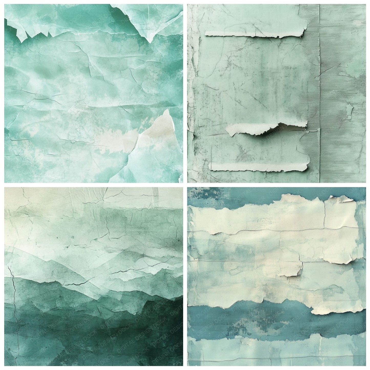 Mint Scan Residue Digital Paper Pack (DDD002539)