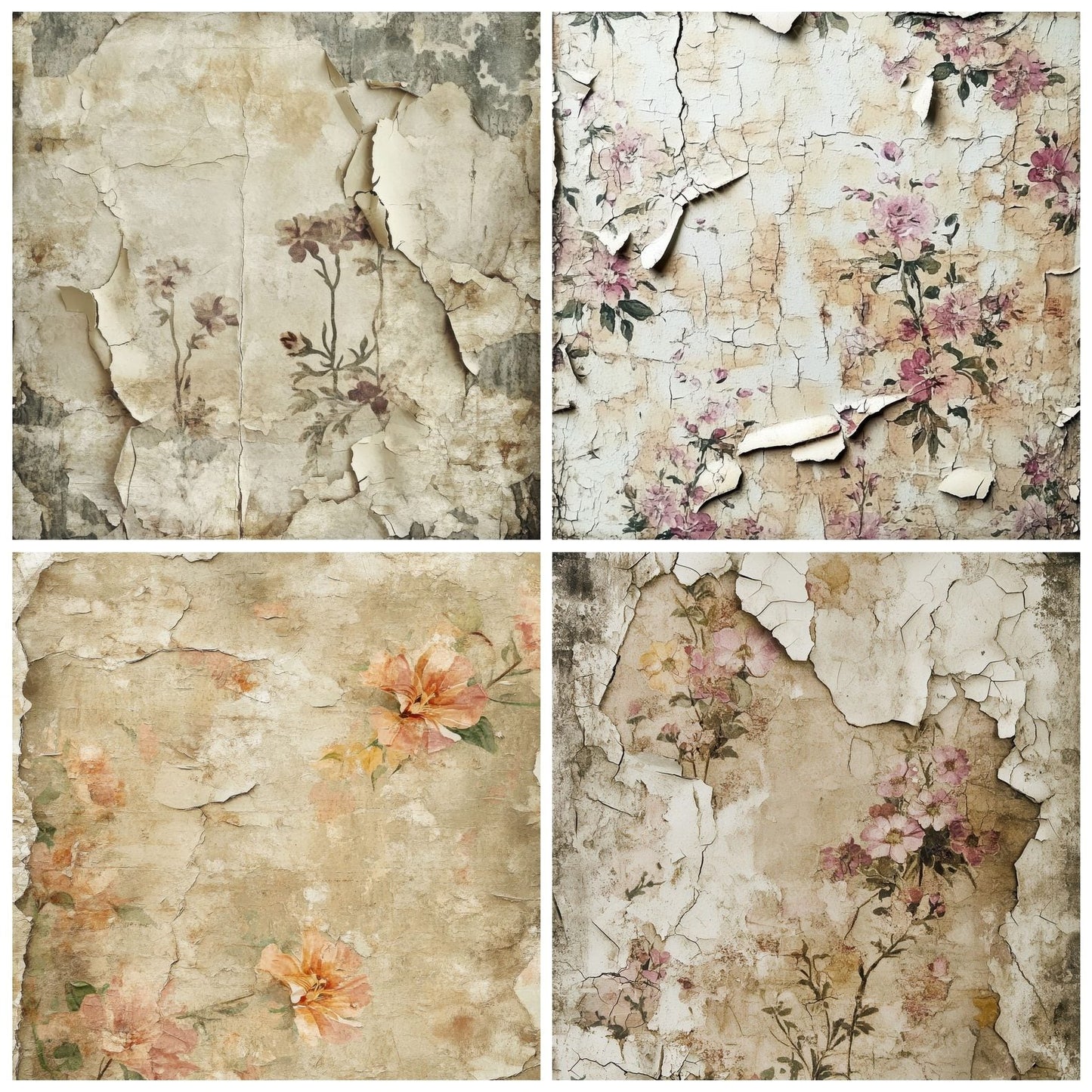 Moldy Wallpaper Background Digital Paper Pack (DDD002562)