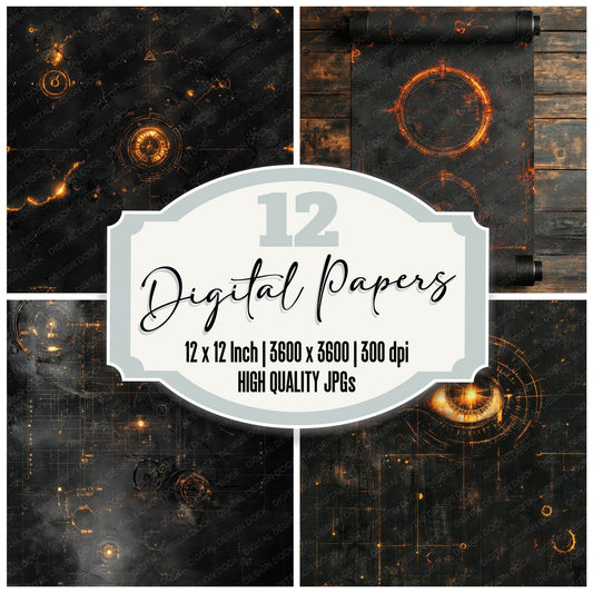 Monocle Gauge Grime Digital Paper Pack (DDD002580)