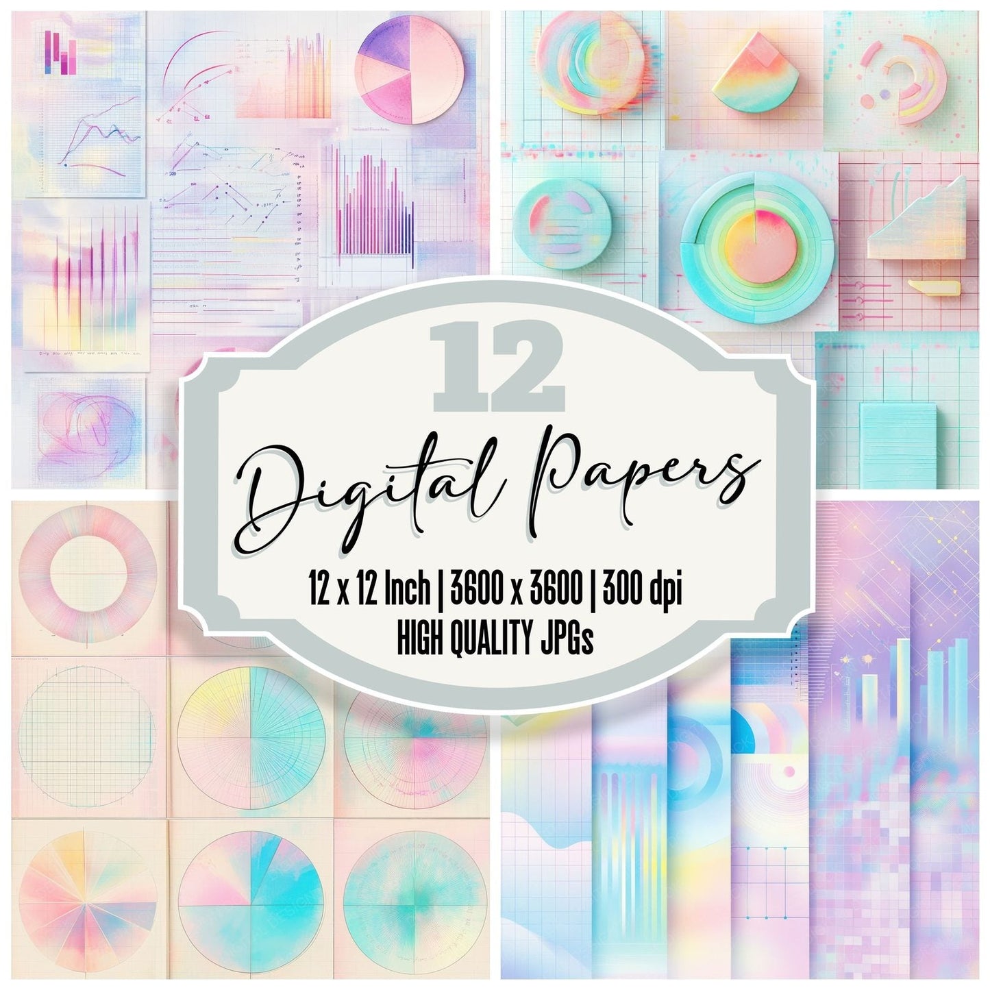 Mood Spectrum Chart Digital Paper Pack (DDD002583)
