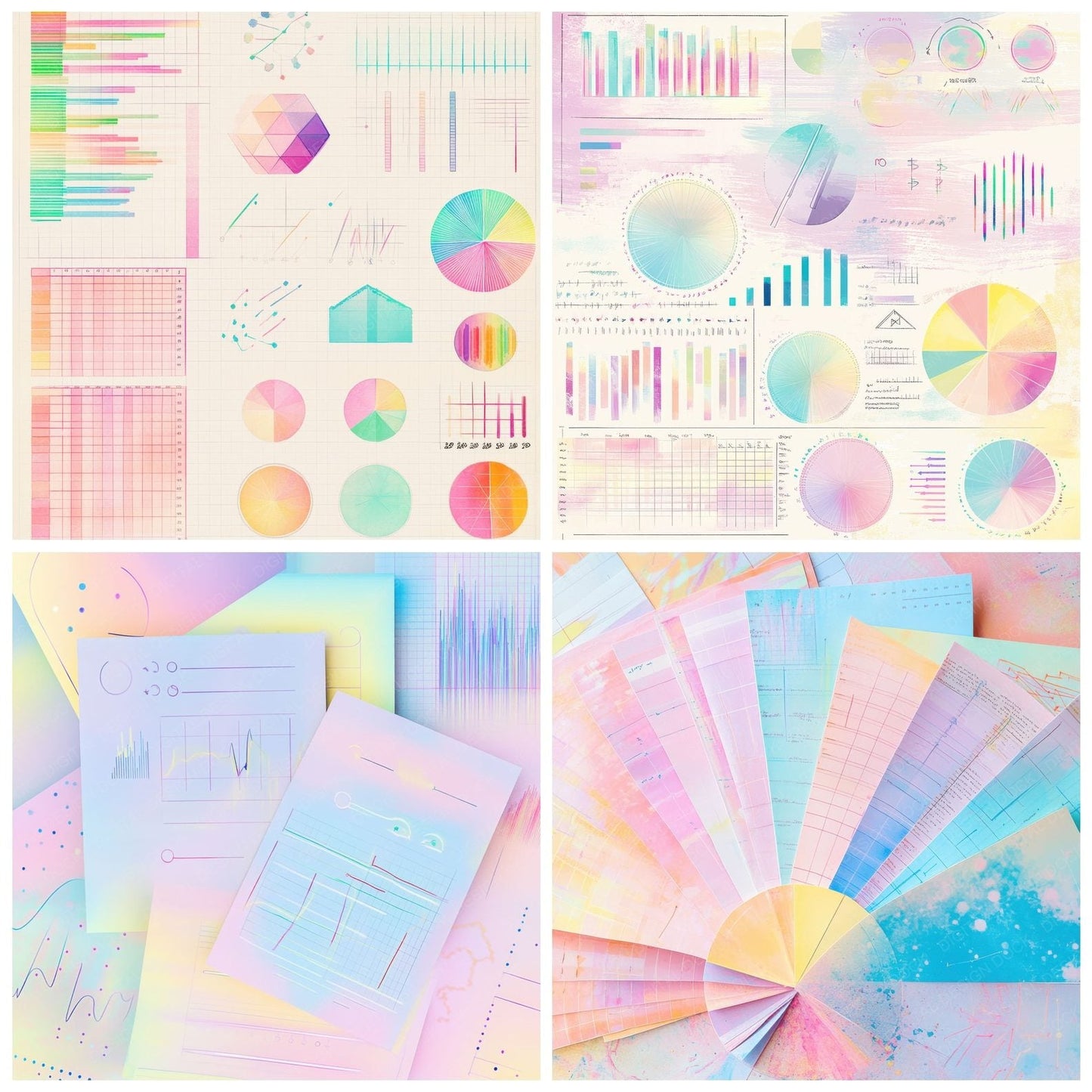 Mood Spectrum Chart Digital Paper Pack (DDD002583)