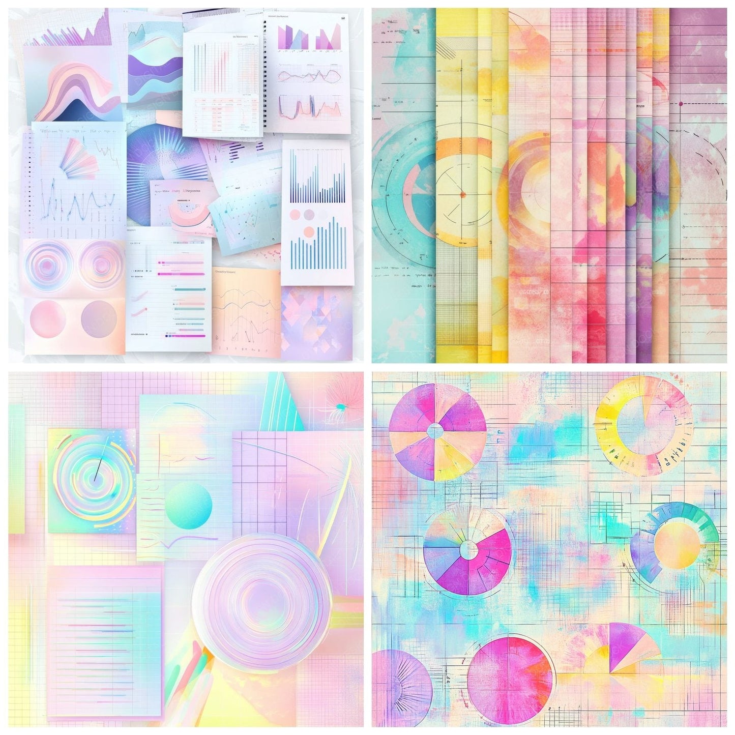 Mood Spectrum Chart Digital Paper Pack (DDD002583)
