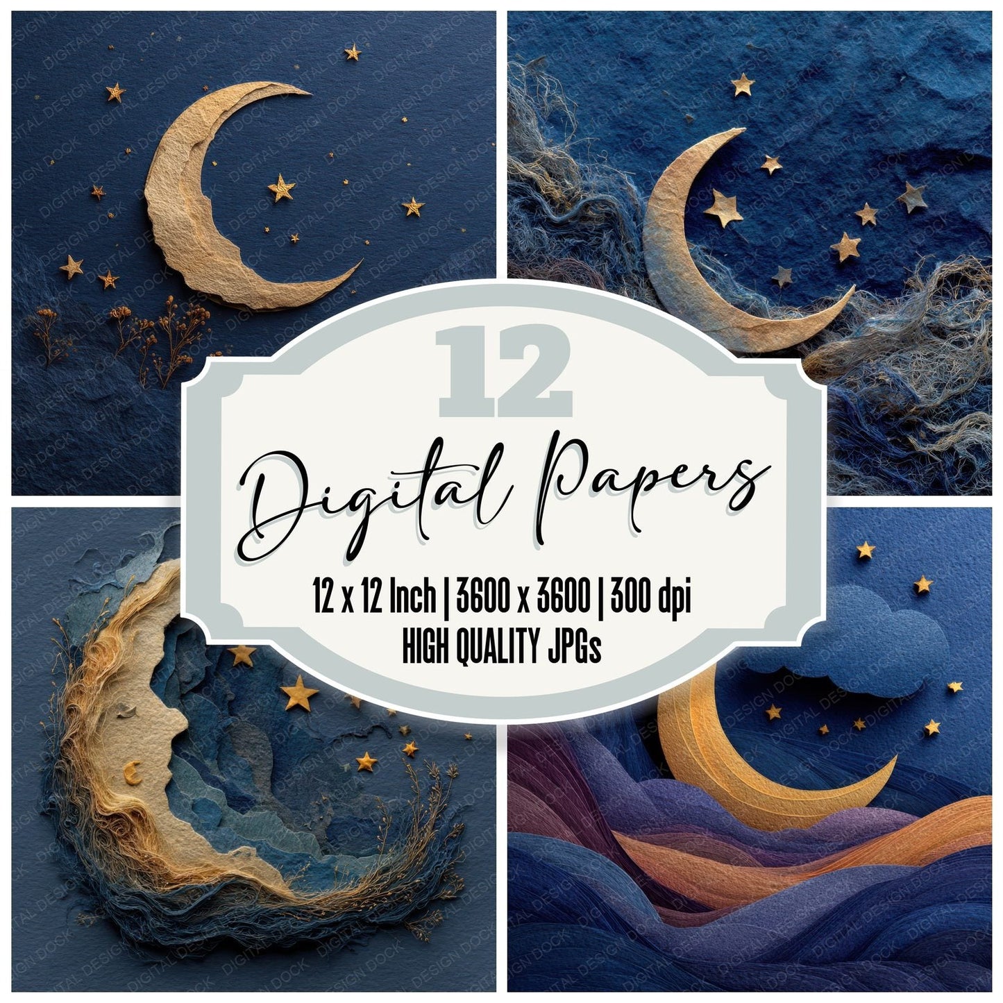 Moon Star Paper Digital Paper Pack (DDD002592)