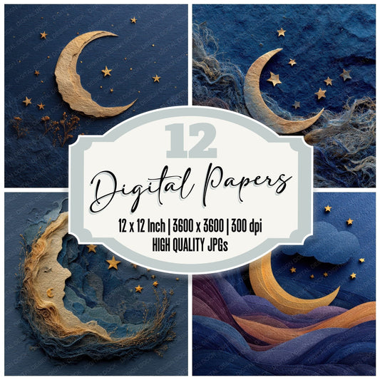 Moon Star Paper Digital Paper Pack (DDD002592)