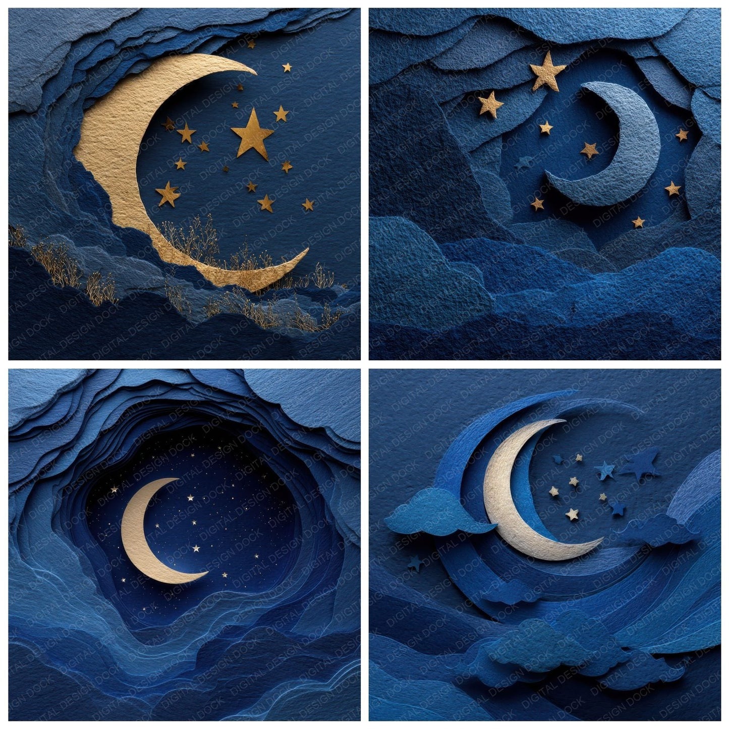 Moon Star Paper Digital Paper Pack (DDD002592)