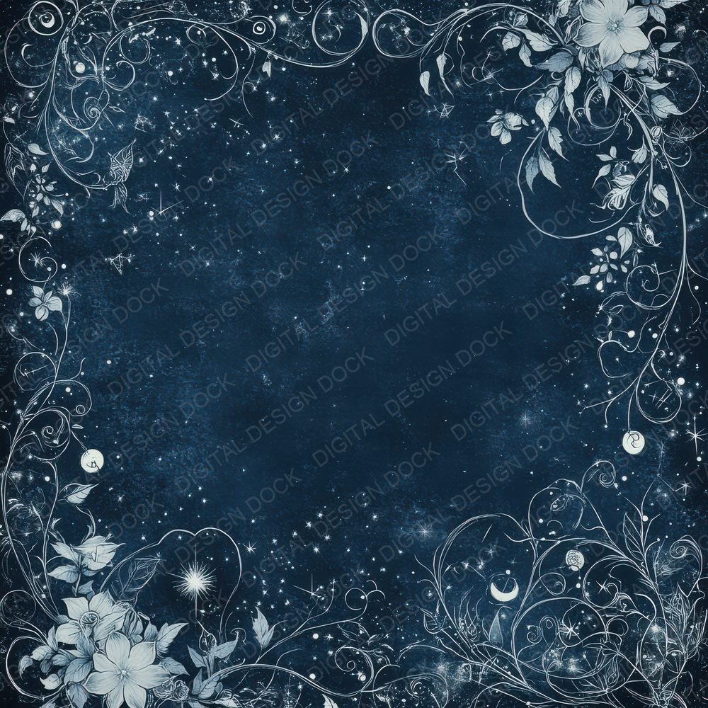 Moonlit Flora Digital Paper Pack (DDD002597)