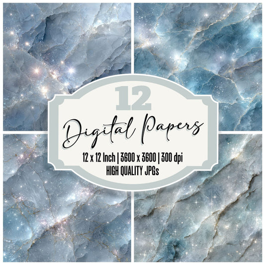 Moonstone Cliff Stardust Glow Digital Paper Pack (DDD002598)