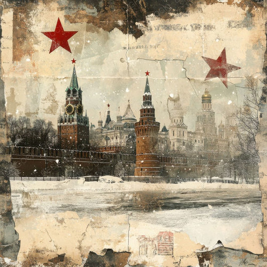 Moscow Stamps Snow Digital Paper Pack (DDD002603)
