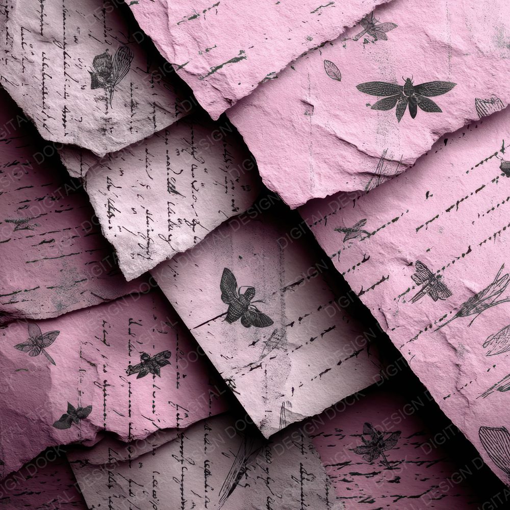 Moth Script Flame Overlay Digital Paper Pack (DDD002621)