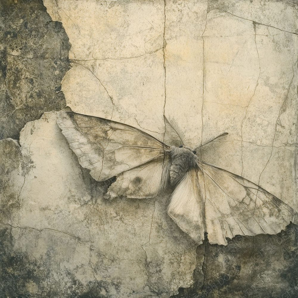Moth Wing Fossils Background Digital Paper Pack (DDD002623)