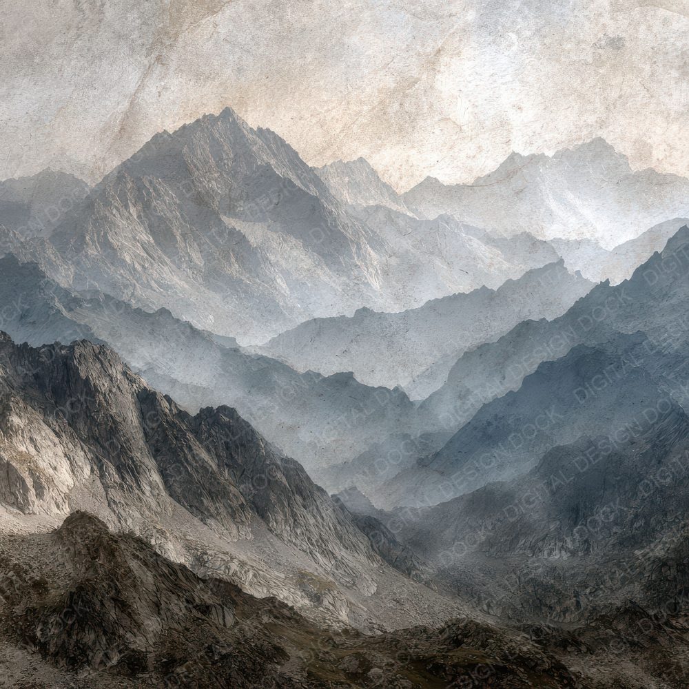 Mountain Range Rock Horizon Haze Digital Paper Pack (DDD002627)