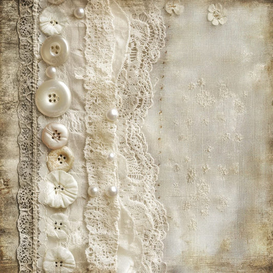 Muslin and Lace Fabric Digital Paper Digital Paper Pack (DDD002642)