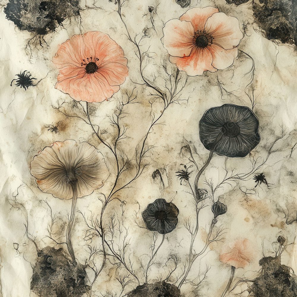 Mycelial Bloom Root Digital Paper Pack (DDD002650)